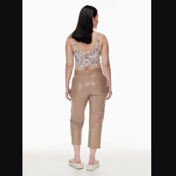 Aritzia Wilfred The Melina Cropped Pant – Grey Taupe – Size 16 – NWOT - Picture 2 of 5